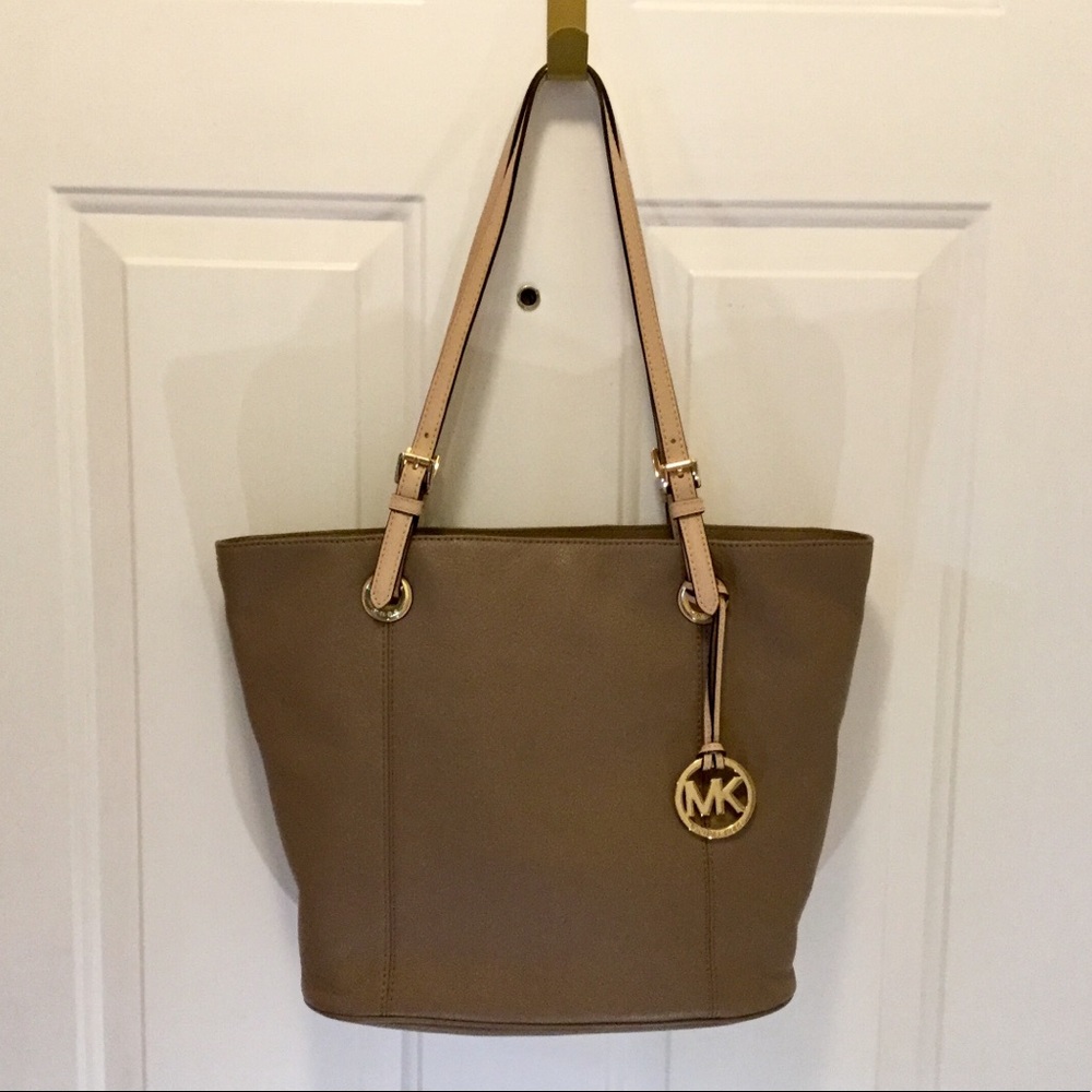 Michael Kors Taupe Handbag EUC